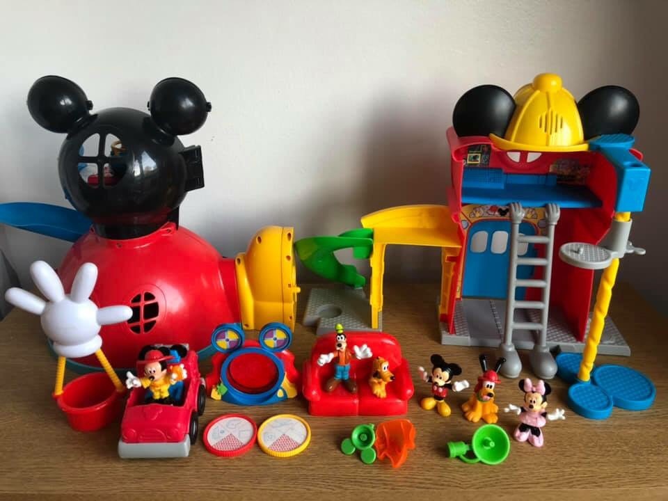 mickey firehouse playset
